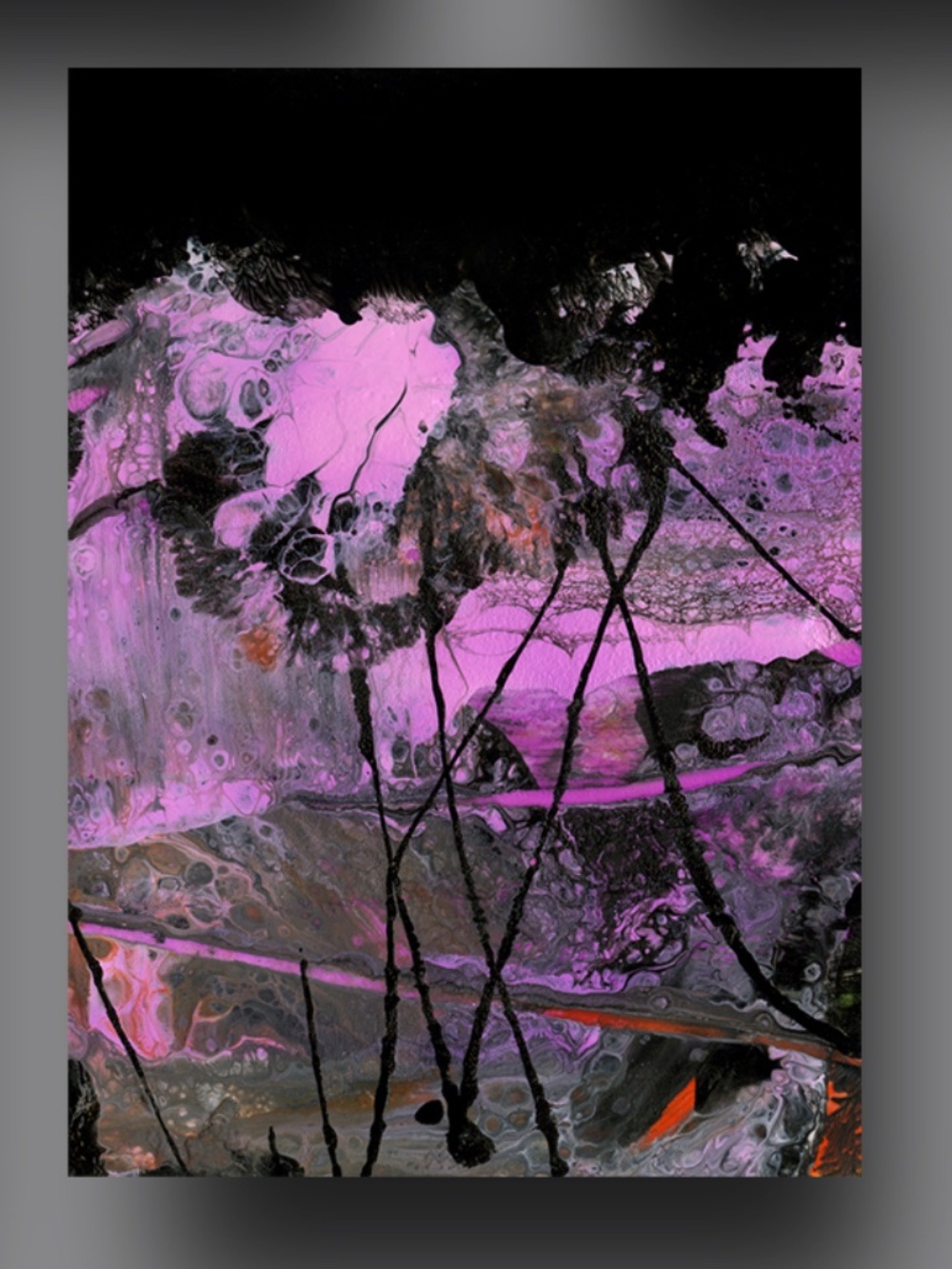 Original ACEO, Abstract art Painting - Organic Abstract 30